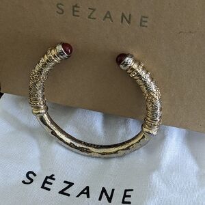 Sezane gold cuff bracelet